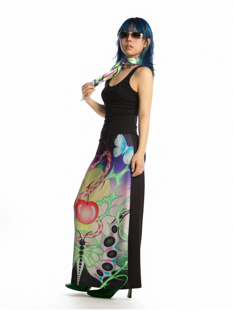 Y2K Stretch Casual Halter Long Skirt【s0000013521】