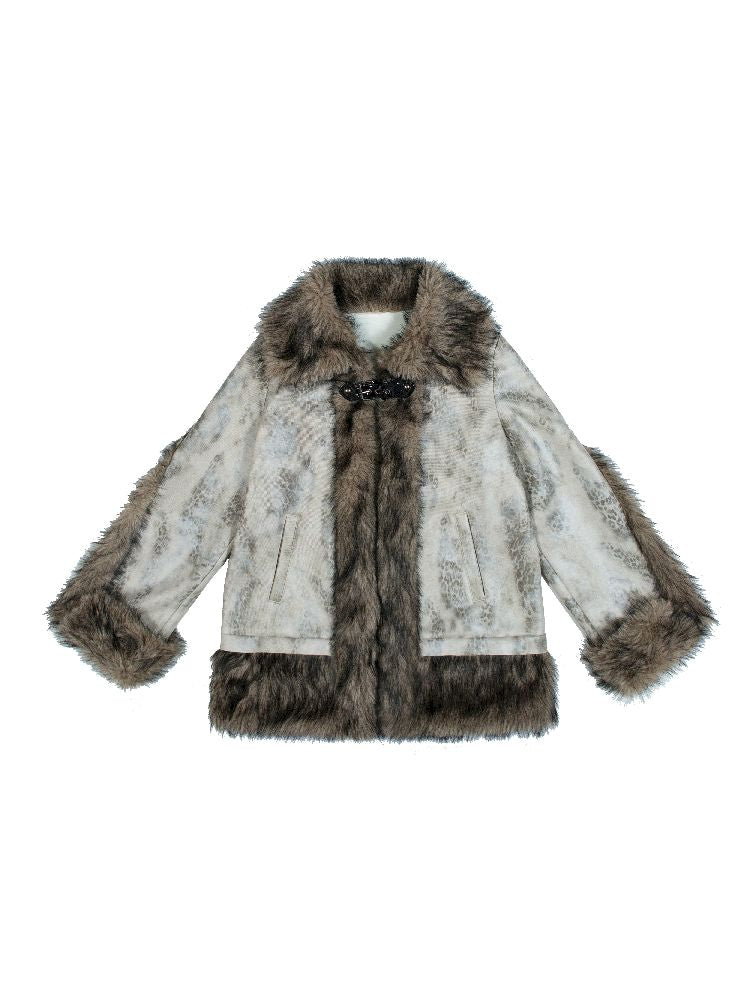 DEERSKIN VELVET FUR COAT [S0000010491]