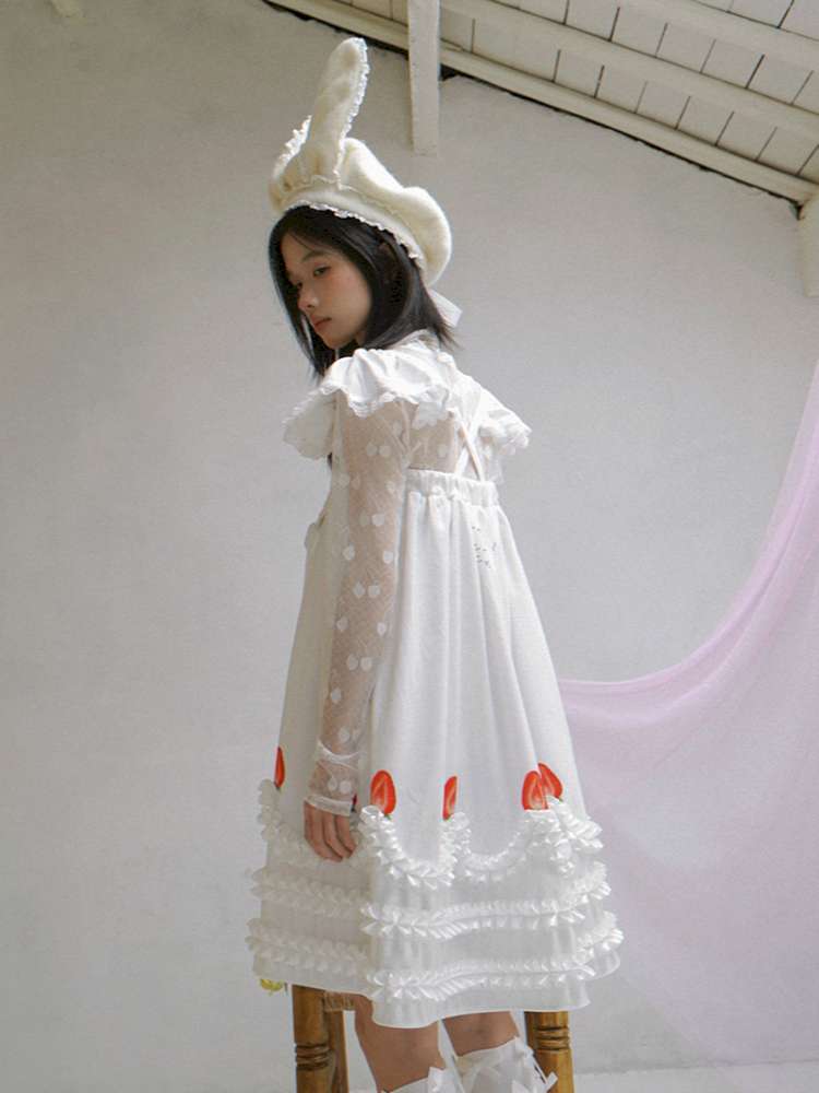 Cherry Jacquard High-Neck Base Shirt【s0000014937】