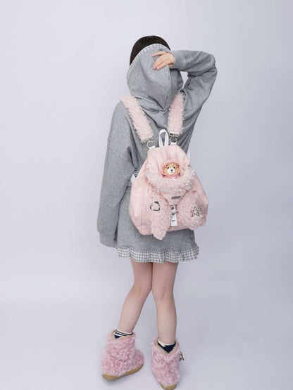 Rabbit Ears Cute Fur Crossbody School Bag【s0000014616】