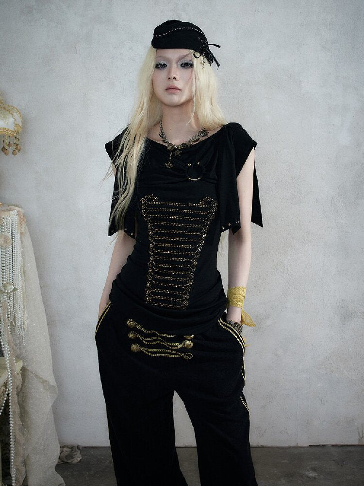 Vintage Court Knightly T-Shirt Dress【s0000017863】