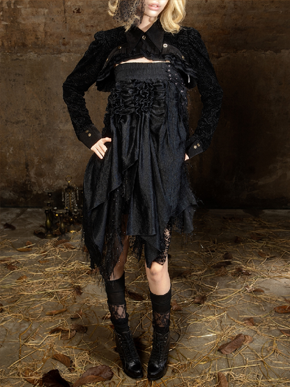 Romantic Palace Midi Skirt【s0000018377】