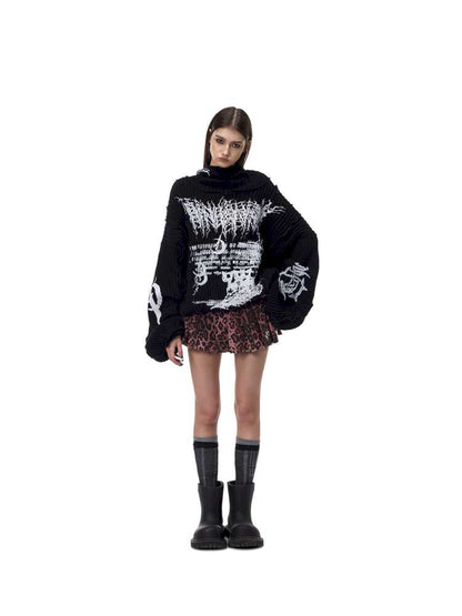 Structure Patchwork Hooded Sweater【s0000015120】