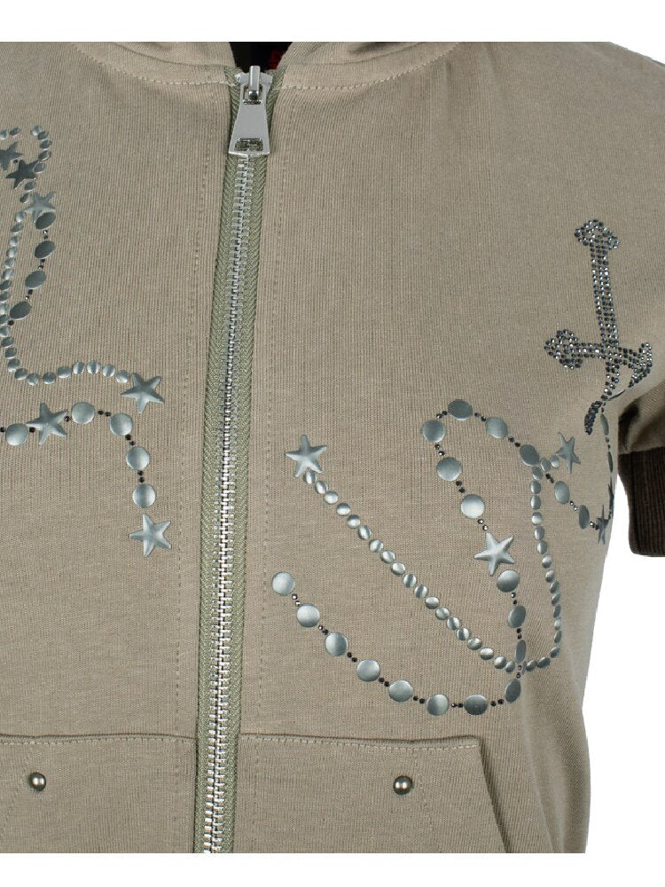 Star Chain Rivet Hooded Shorts Set【s0000018050】