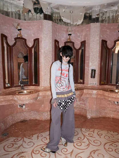 Asymmetrical Long Sleeve Top【s0000015147】