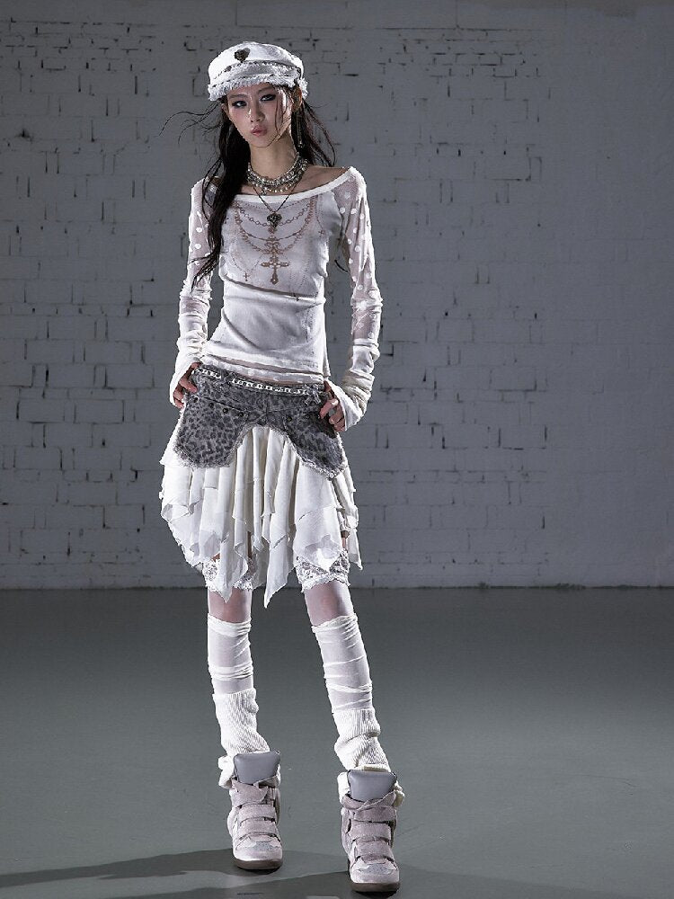 Baroque Wings Embroidered Slim Shirt【s0000015939】