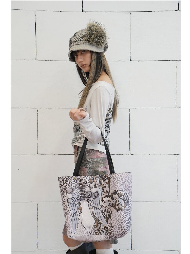 Snow Leopard Vintage Patchwork Hat【s0000018071】