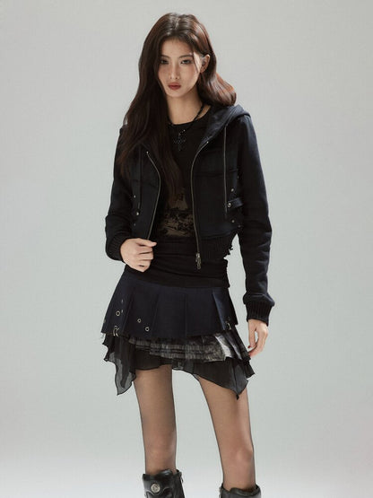 Two-Color Panelled Lyocell Top【s0000015596】
