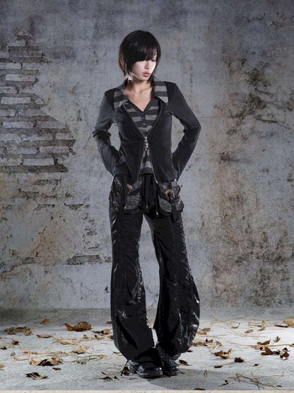 V-Neck Pullover Long-Sleeve Knit Top【s0000014492】