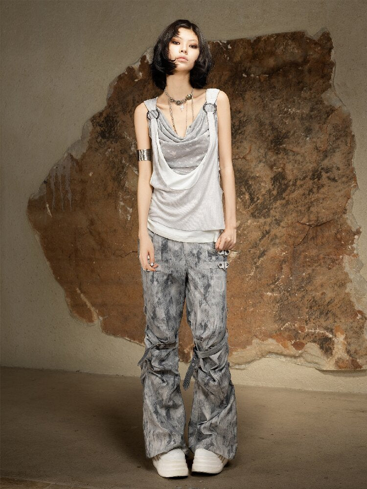 Original Irregular Sleeveless Vest Top【s0000016882】
