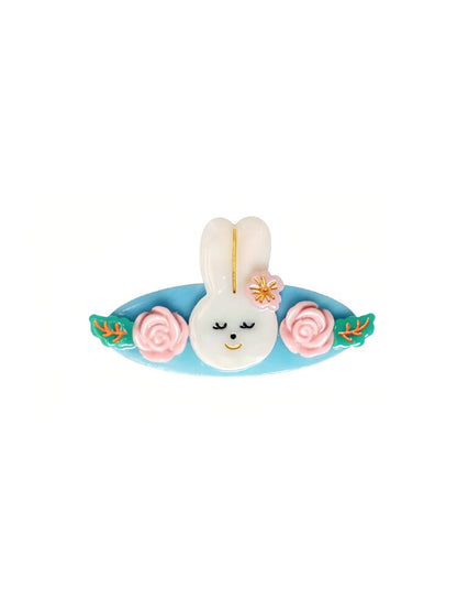 Summer Flower Bunny Hair Clip Comb【s0000017938】