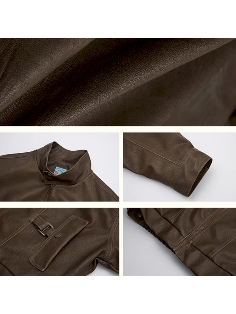 Brown Leather Jacket [S0000010090]