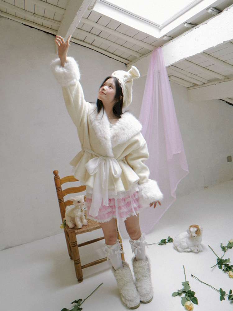 Pink Grid Gradient Lace Short Skirt【s0000014940】