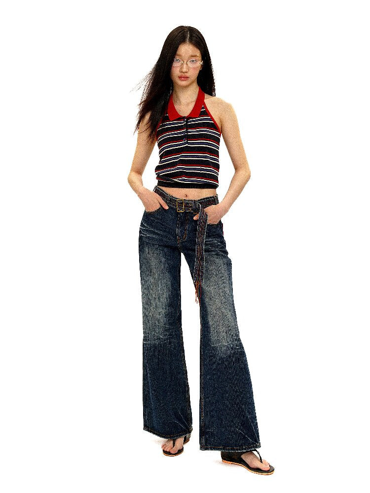 Vintage Bamboo Pleated Jeans【s0000016139】