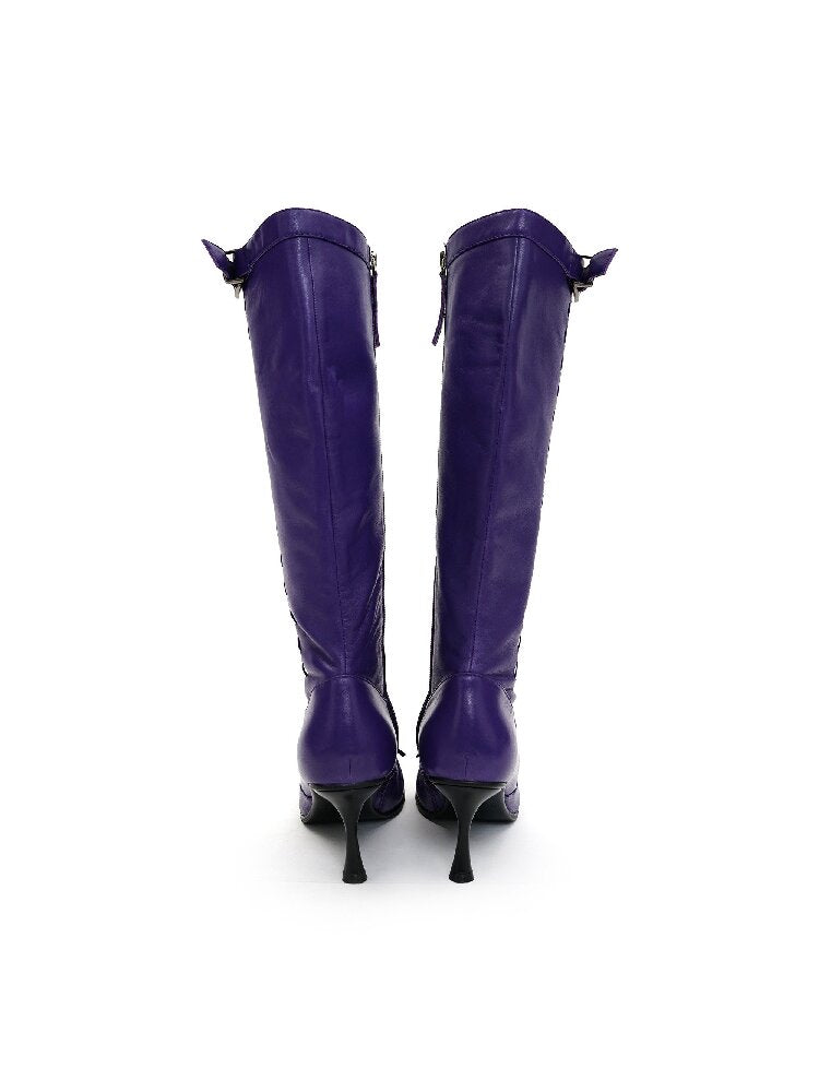 Sheepskin Ballet Stiletto Boots【s0000016129】
