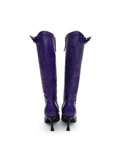 Sheepskin Ballet Stiletto Boots【s0000016129】