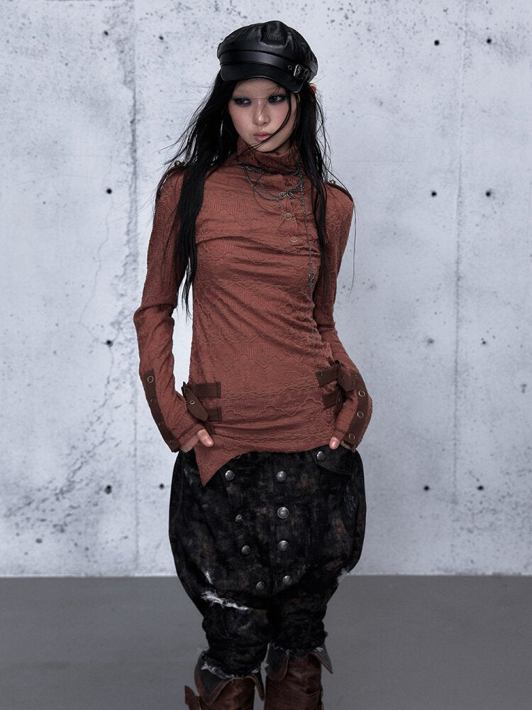 High Neck Jacquard Knit Base Top【s0000015550】