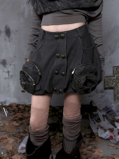 Workwear Flower Bud Skirt【s0000014463】