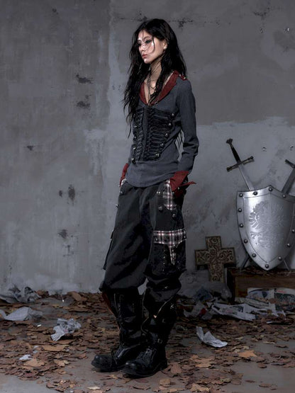 Vintage Punk Court Lantern Trousers【s0000014650】