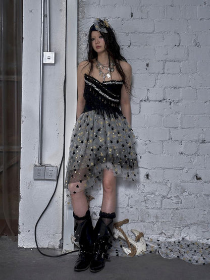 Puffy Tulle Two-Way Strapless Half-Skirt【s0000012792】