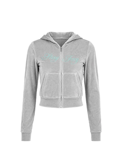 Velvet Slim Hooded Sports Set【s0000018568】