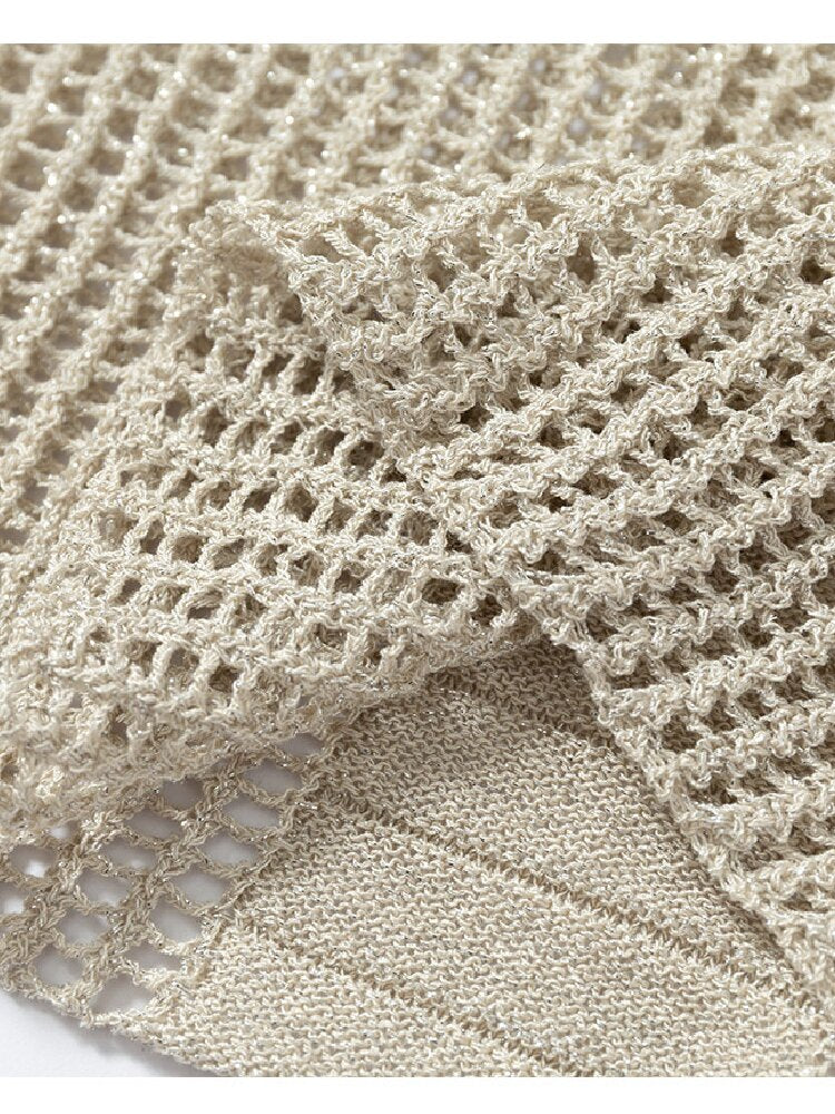 Hollow Star Mid Sleeve Knit Sweater【s0000016994】