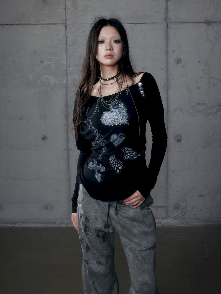 Long Sleeve Knit Bottom Shirt【s0000013465】