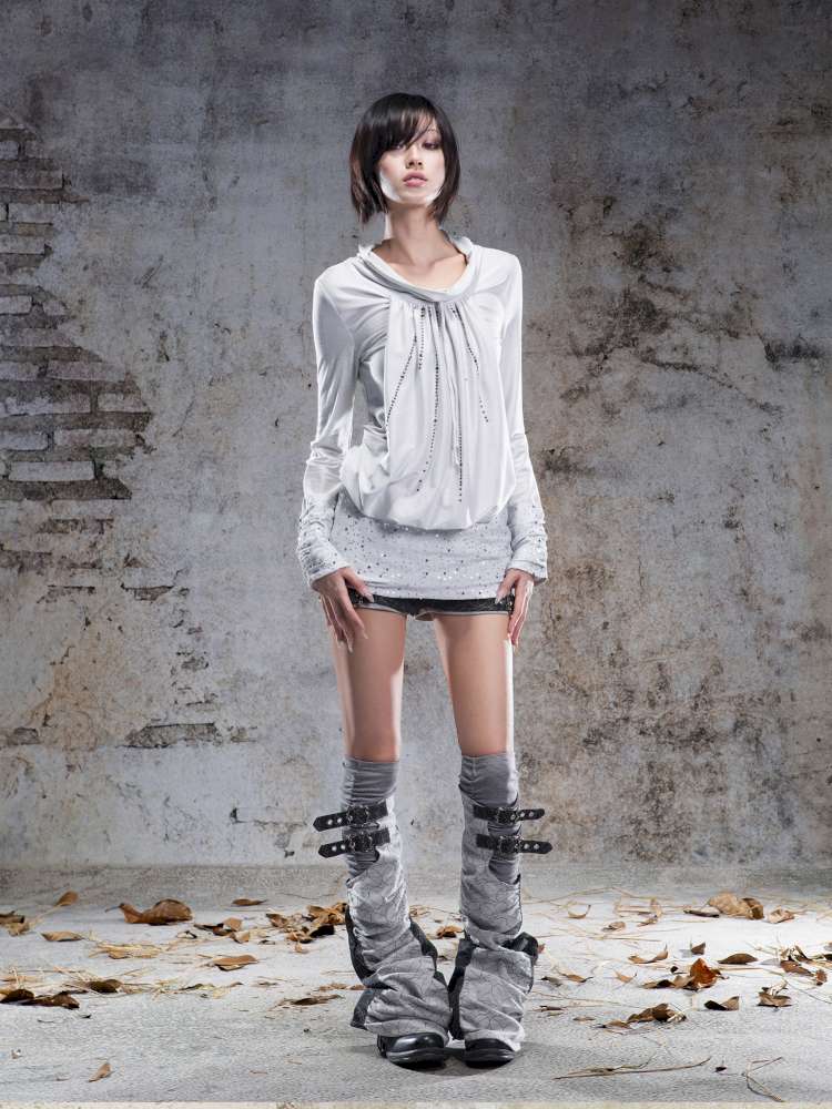 Pull-Over Collar Knit Dress【s0000014491】