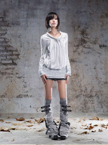 Pull-Over Collar Knit Dress【s0000014491】