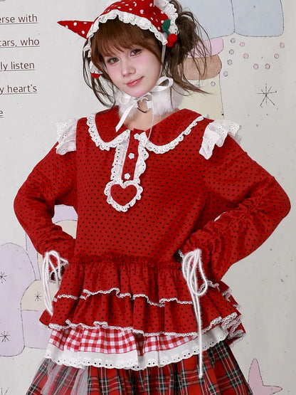 Cute Girl's Christmas Sweatshirt【s0000014108】