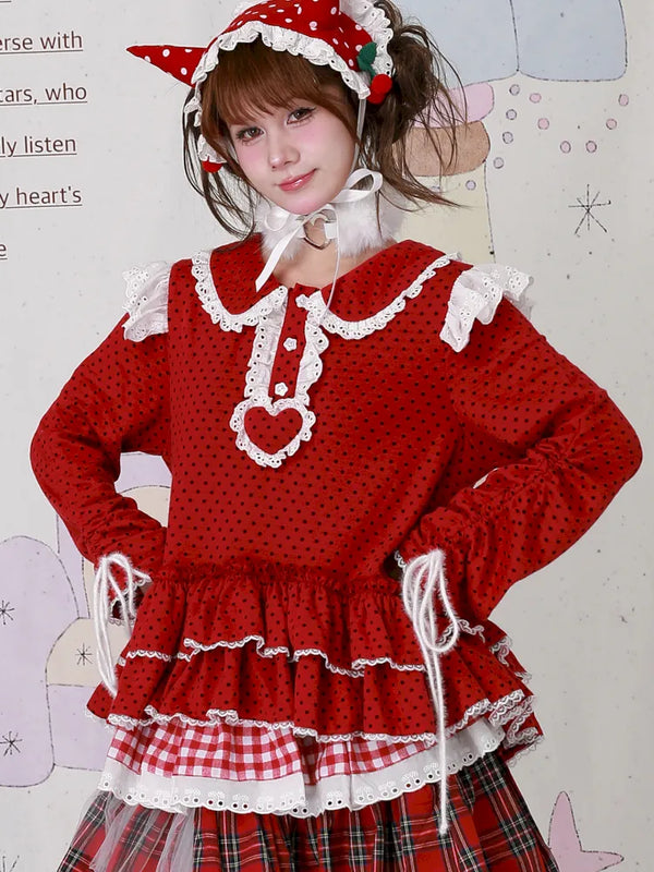 Cute Girl's Christmas Sweatshirt【s0000014108】