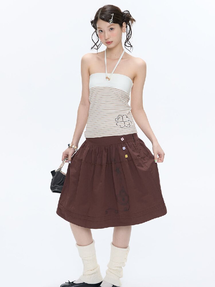 Retro Love Lock Vine Short Skirt【s0000016375】