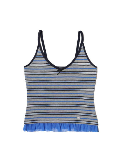 Mesh Shell Label Camisole Tank Top【s0000013447】