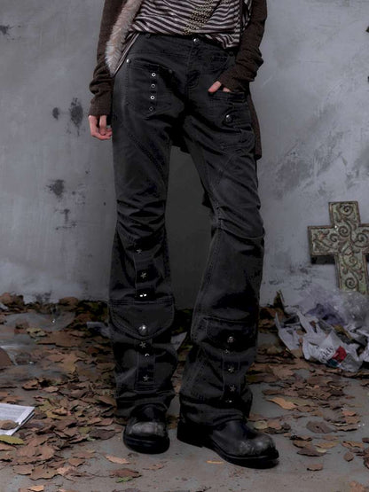 Flared Suede Casual Pants【s0000014460】