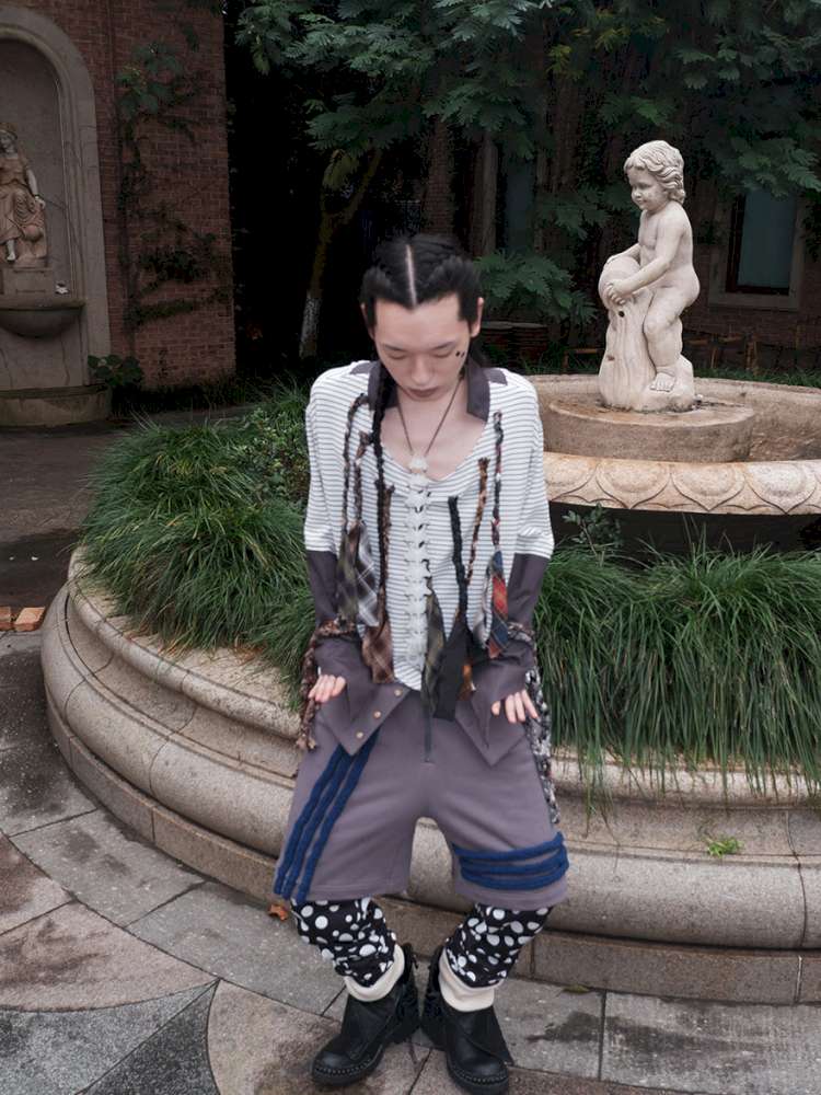 Multi-Tie Striped Long Sleeves【s0000015142】