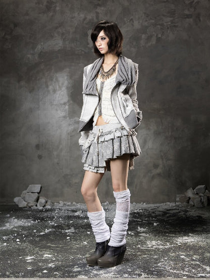 Stacked Collar Sweatshirt Jacket【s0000015952】