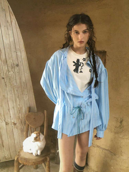 Forest Elf Print Long Sleeve T-Shirt【s0000014898】