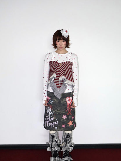 Knitted Lace Multi Wear Skirt【s0000018662】