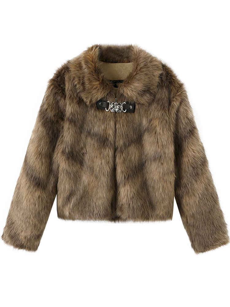 짧은 재킷 모피 코트 [S0000011426]