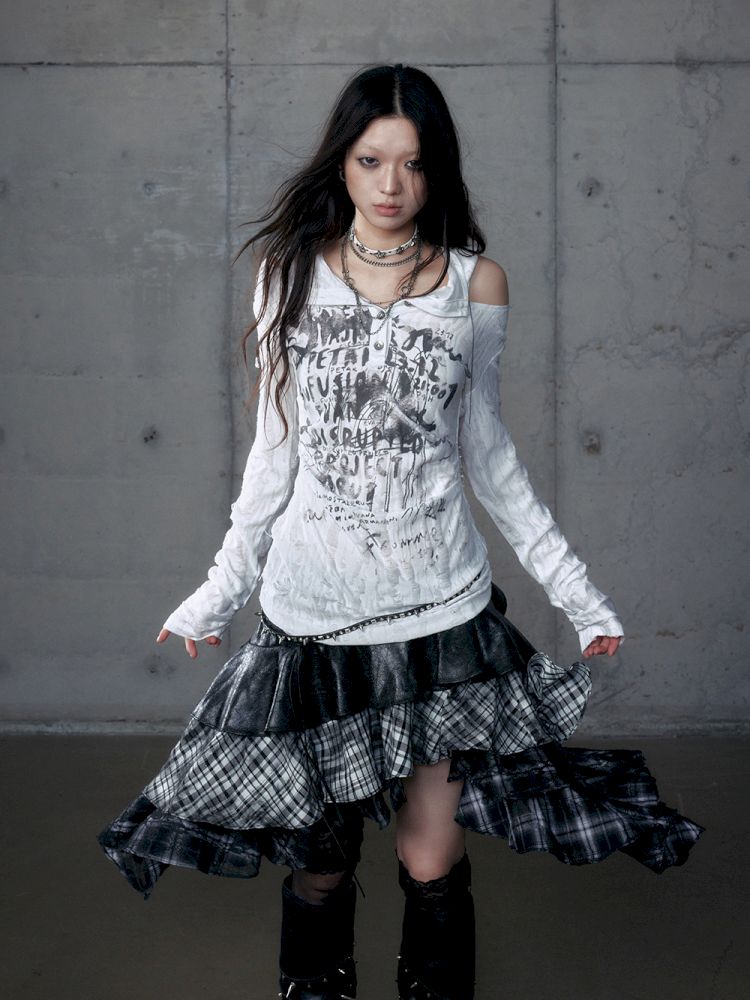 Backless Hooded Long Sleeve Bottom Top【s0000013469】