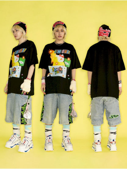 Street Hip Hop Loose T-Shirt【s0000012460】