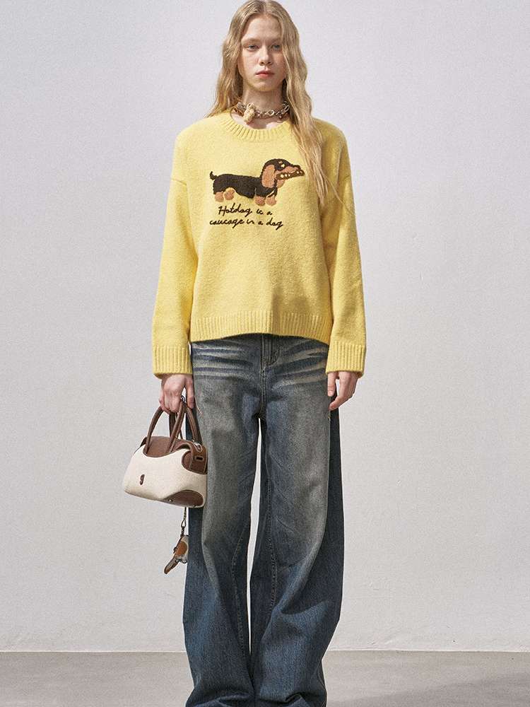 Soft Glutinous Round Neck Sweater【s0000015215】