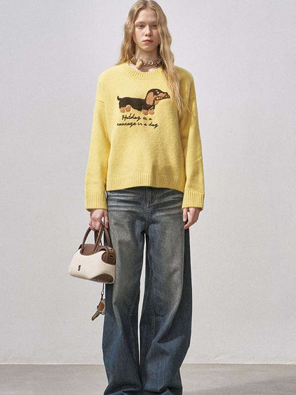 Soft Glutinous Round Neck Sweater【s0000015215】