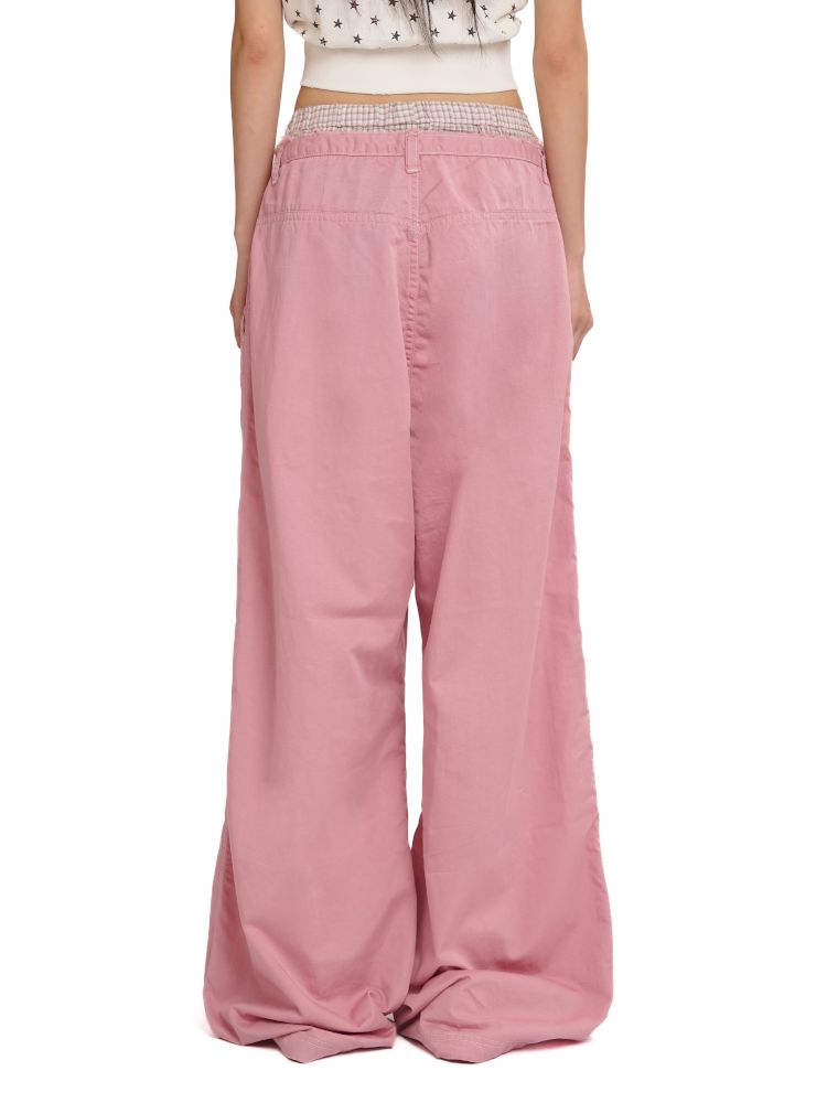 Relaxed fit adjustable cuffs casual pants【s0000012547】