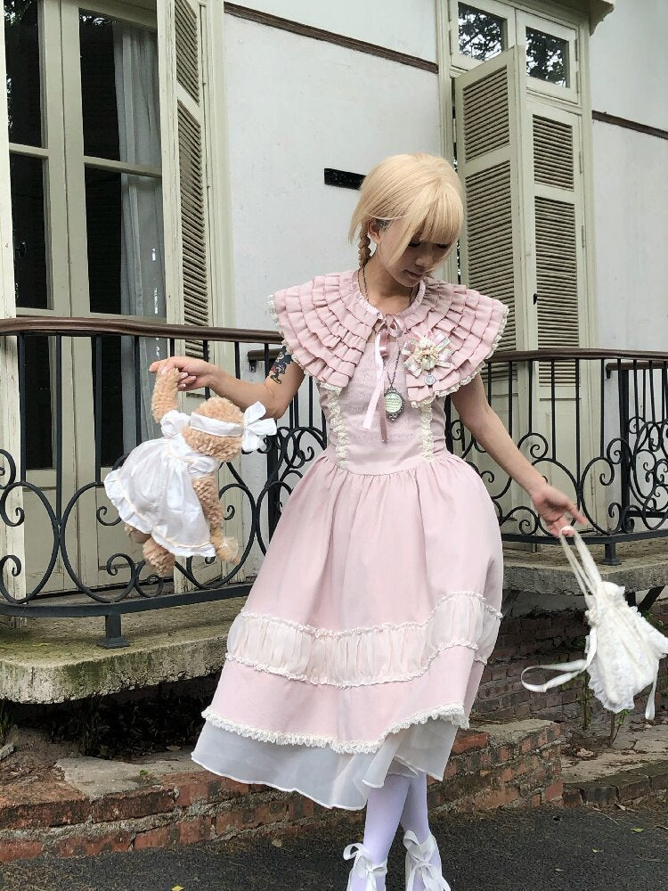 Original Lace Mesh Embroidered Skirt Set【s0000016890】