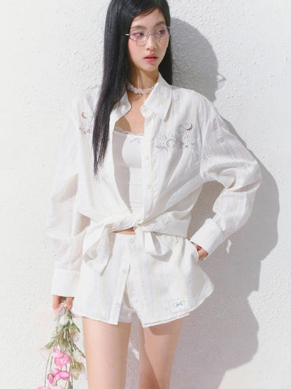 Slim inner suspenders two-piece suit【s0000012141】