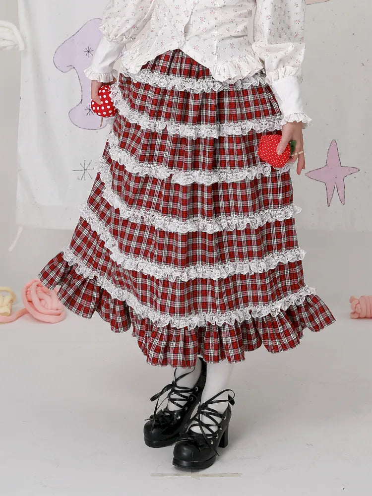 Lolita Showa-Era Girl Adorable Niche Half-Skirt【s0000014105】
