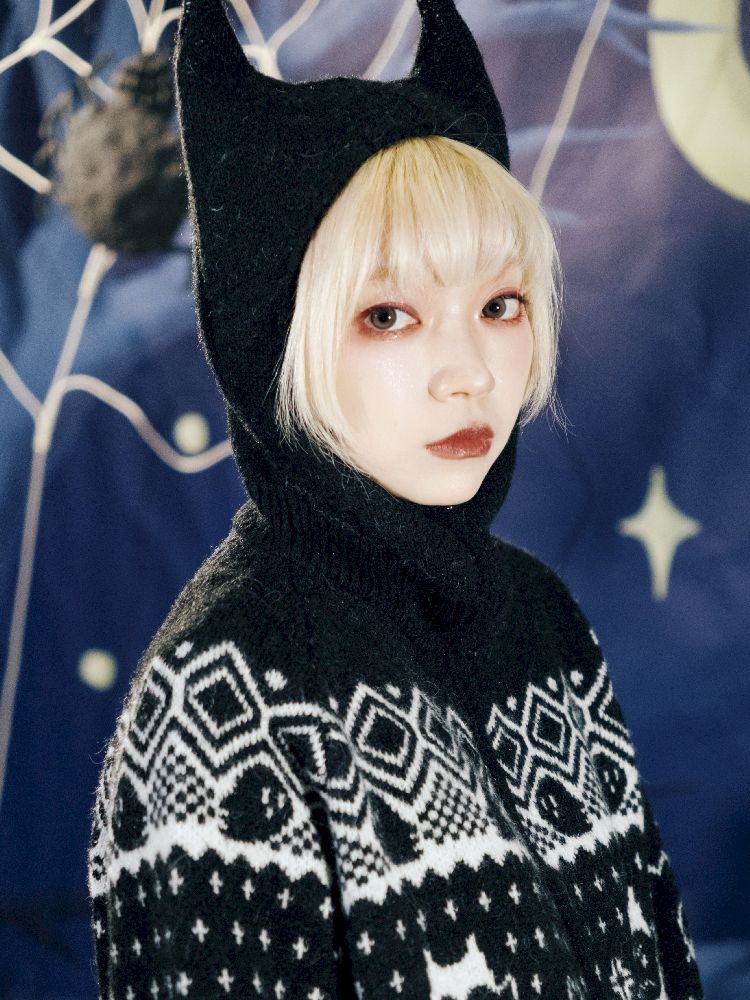 Cat Ears Devil's Tail Cardigan【s0000011559】