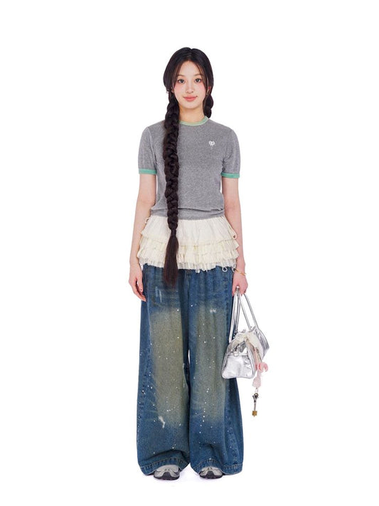 Round Neck Short Sleeve T-shirt【s0000008608】