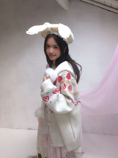 Mohair Knit Cardigan Jacket【s0000014533】